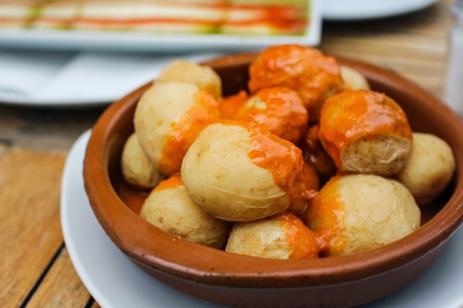Potatoes with Mojo Sauce